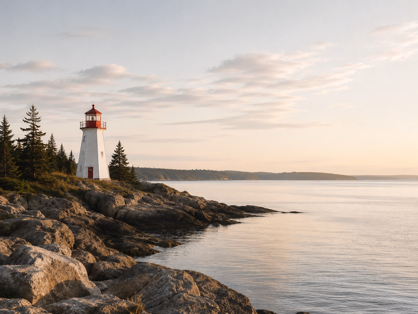 Paysage côtier du Nouveau-Brunswick représentant un service Google Ads basé au Canada